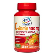1X1 Vitamin C-Vitamin 1000mg+D3+csipkebogyó rágótabletta 60 db