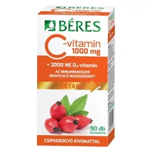 Béres C+D Retard C-vitamin 1000mg + D3 2000NE tabletta 90db