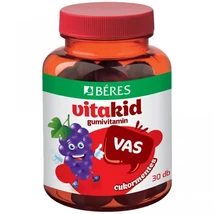 Béres Vitakid Vas cukormentes gumivitamin 30db