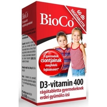 BioCo D3-vitamin 400 IU rágótabletta gyermekeknek 60db