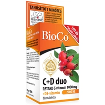 BioCo C+D Duo Retard C-vitamin 1000mg D3-vitamin 2000NE tabletta 100db