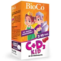 BioCo C+D3 KID cseresznyés rágótabletta 90db