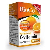 Bioco C-vitamin 500mg narancs ízű rágótabletta 100db
