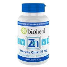 Bioheal szerves cink 25 mg 70 db