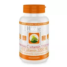 Bioheal Acerolás C-vitamin 1100MG +D3 vitamin 2200NE 105db