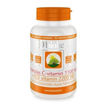 Bioheal Acerolás C-vitamin 1100MG +D3 vitamin 2200NE 105db
