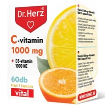 Dr. Herz C-vitamin 1000mg + D3-vitamin 1000NE kapszula 60db
