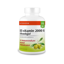 Interherb XXL D3-vitamin 2000IU olivaolajjal 90db