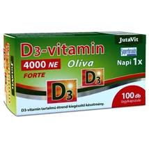 JutaVit Olíva D3-vitamin 4000NE Forte lágyzselatin kapszula 100db