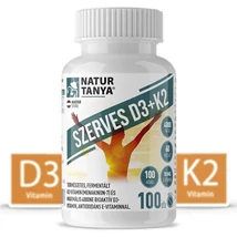 Natur Tanya Szerves D3+K2 vitamin tabletta 100db