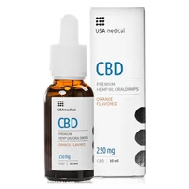 USA Medical Prémium CBD 250mg szájápoló csepp 30ml