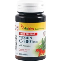 Vitaking 500mg C-vitamint és csipkebogyót tartalmazó RETARD tabletta 100db