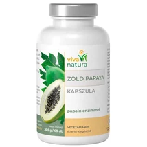 Viva Natura Zöld Papaya papain enzimmel kapszula 60db