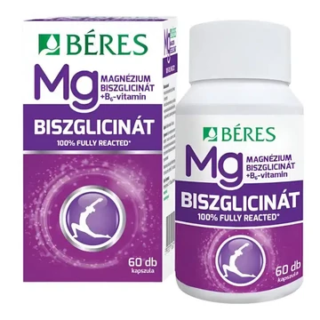 Béres Magnézium-biszglicinát+B6 kapszula 60db