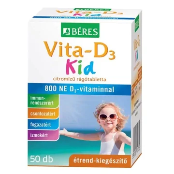 Béres Vita-D3 Kid 800NE rágótabletta 50db