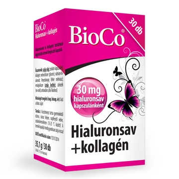 BioCo Hialuronsav+kollagén kapszula 30db