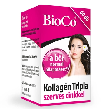 Bioco kollagén tripla szerves cinkkel 60db