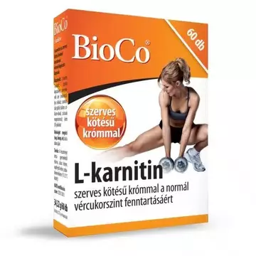 BioCo L-karnitin 500mg szerves krómmal 60db