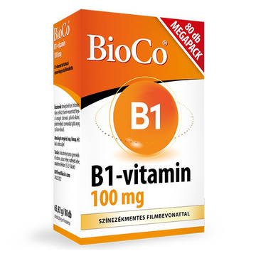 BioCo B1-vitamin 100mg tabletta 80db