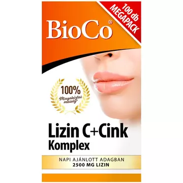 BioCo Lizin C+Cink Komplex tabletta Megapack 100db