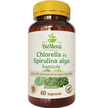 Biomenü Bio Chlorella és Spirulina kapszula 60db