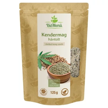 Biomenü bio hántolt kendermag 125 g