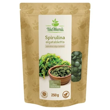 Biomenü bio spirulina alga tabletta 250 g