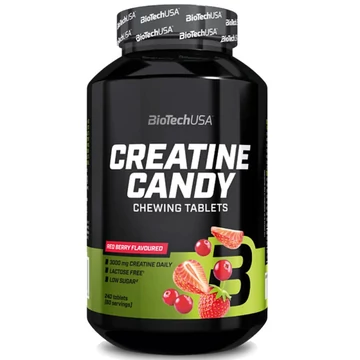 Biotech Creatine Candy Red Berry rágótabletta 240db