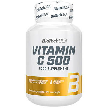 Biotech C-vitamin 500mg rágótabletta 120db