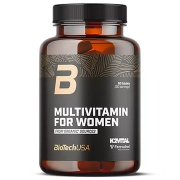 BioTech USA Multivitamin for Women Organic tabletta 60db