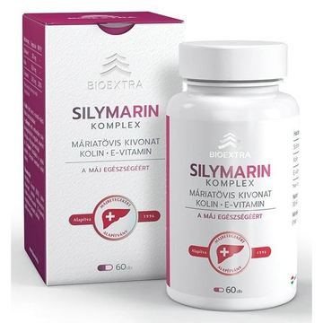 Bioextra Silymarin Komplex – Máriatövis, Kolin, E-vitamin kapszula 60db