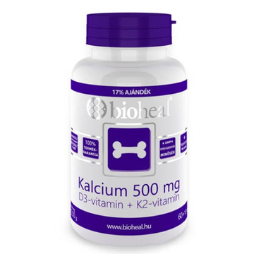 Bioheal Kalcium + D3-vitamin + K2-vitamin tabletta 70 db