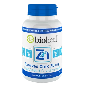 Bioheal szerves cink 25 mg 70 db
