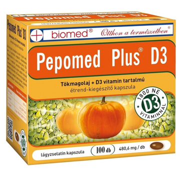 Biomed Pepomed Plus D3-vitamin kapszula 100db