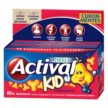 Béres Actival Kid rágótabletta 80db