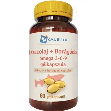 Caleido Lazacolaj + Borágóolaj Omega 3-6-9 gélkapszula 60db