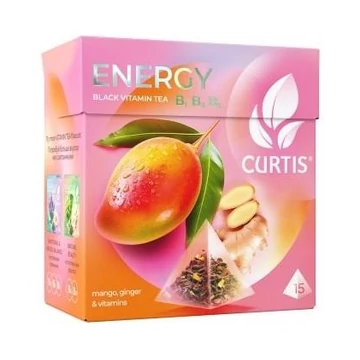 Curtis Energy fekete tea 15x1,7g