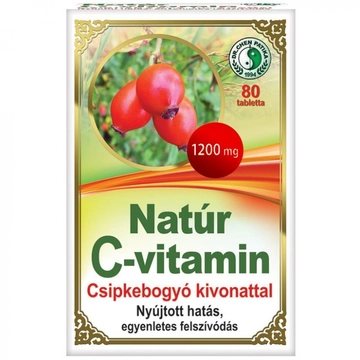 Dr. Chen Natúr C-vitamin csipkebogyó kivonattal tabletta 80 db
