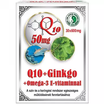Dr. Chen Q10 + Ginkgo Biloba + Omega-3 kapszula 30db