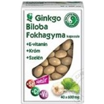 DR. CHEN GINKGO BILOBA + FOKHAGYMA 600MG KAPSZULA 40DB