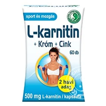 Dr. Chen L-karnitin 500 + Króm + Cink kapszula 60db