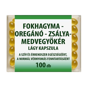 Dr. chen Fokhagyma-Oregánó-Zsálya-Medvegyökér kapszula 100db