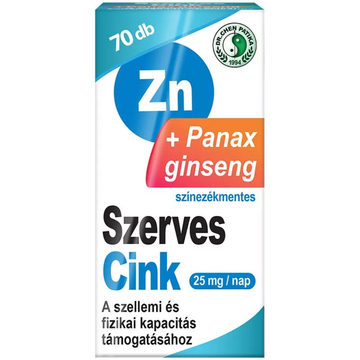 Dr. Chen Szerves Cink+Panax Ginseng (ginzeng) kapszula 70db