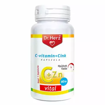 Dr. Herz C-vitamin + Szerves Cink RETARD kapszula 60db