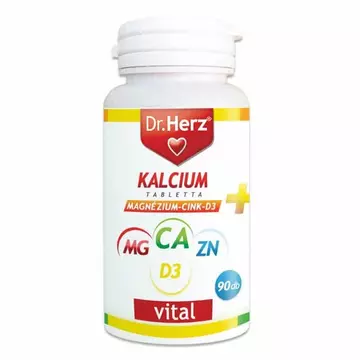 Dr. Herz Kalcium+Magnézium+Cink+D3-vitamin tabletta 90db