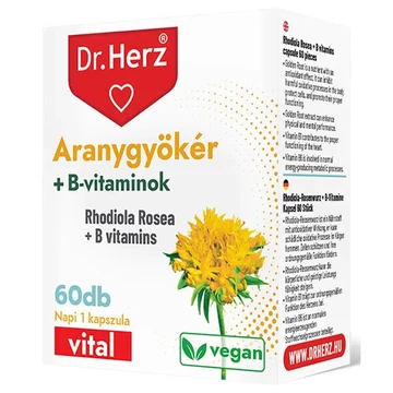 Dr. Herz Aranygyökér + B-vitamin kapszula 60db