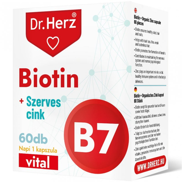 Dr. Herz Biotin + Szerves Cink kapszula 60db