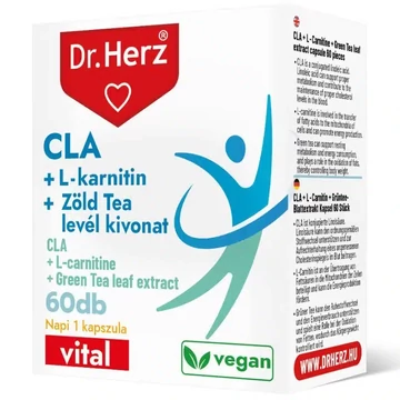 Dr. Herz CLA + L-karnitin + Zöld tea kivonat kapszula 60db