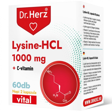 Dr. Herz Lysine – HCL + C-vitamin kapszula 60db