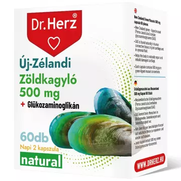 Dr. Herz Új-Zélandi Zöldkagyló kivonat 500mg kapszula 60db